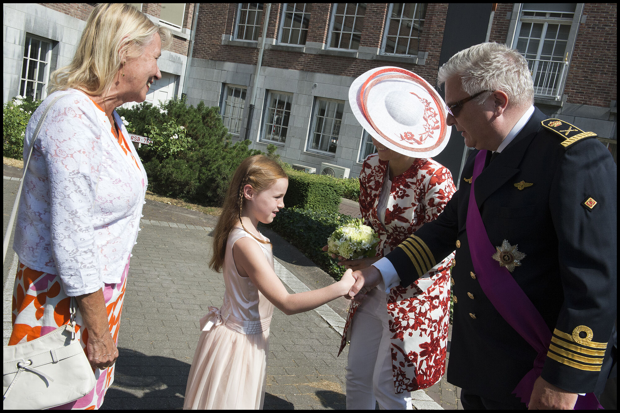 Koninklijk bezoek van Prins Laurent en Prinses Claire voor nationale feestdag