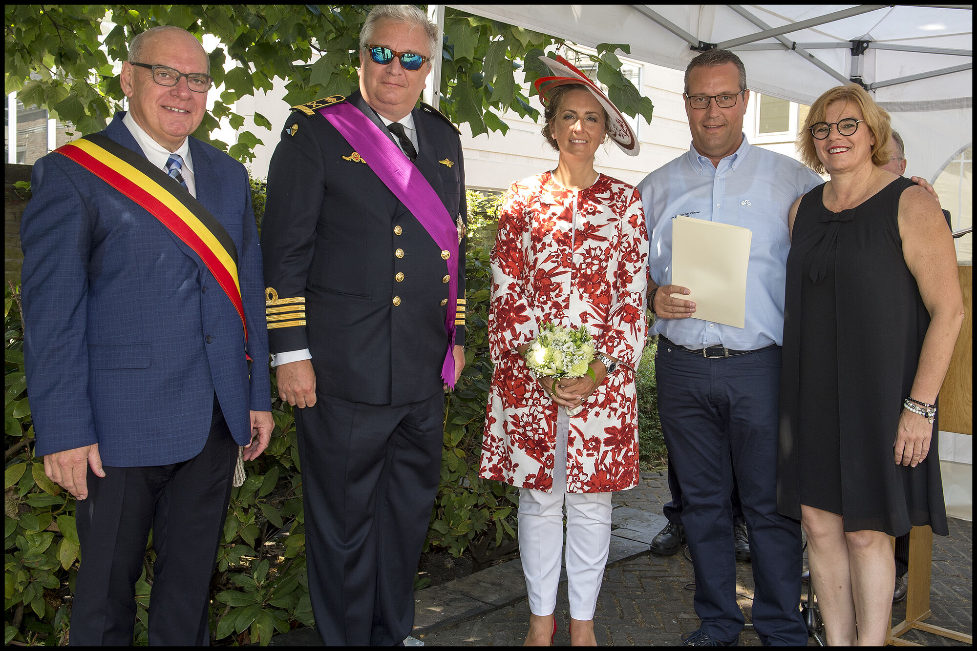 Koninklijk bezoek van Prins Laurent en Prinses Claire voor nationale feestdag
