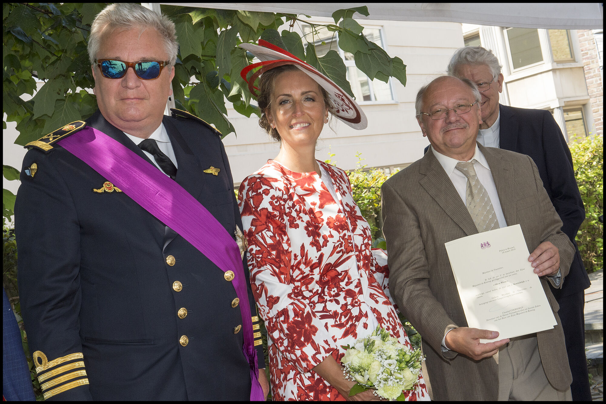 Koninklijk bezoek van Prins Laurent en Prinses Claire voor nationale feestdag