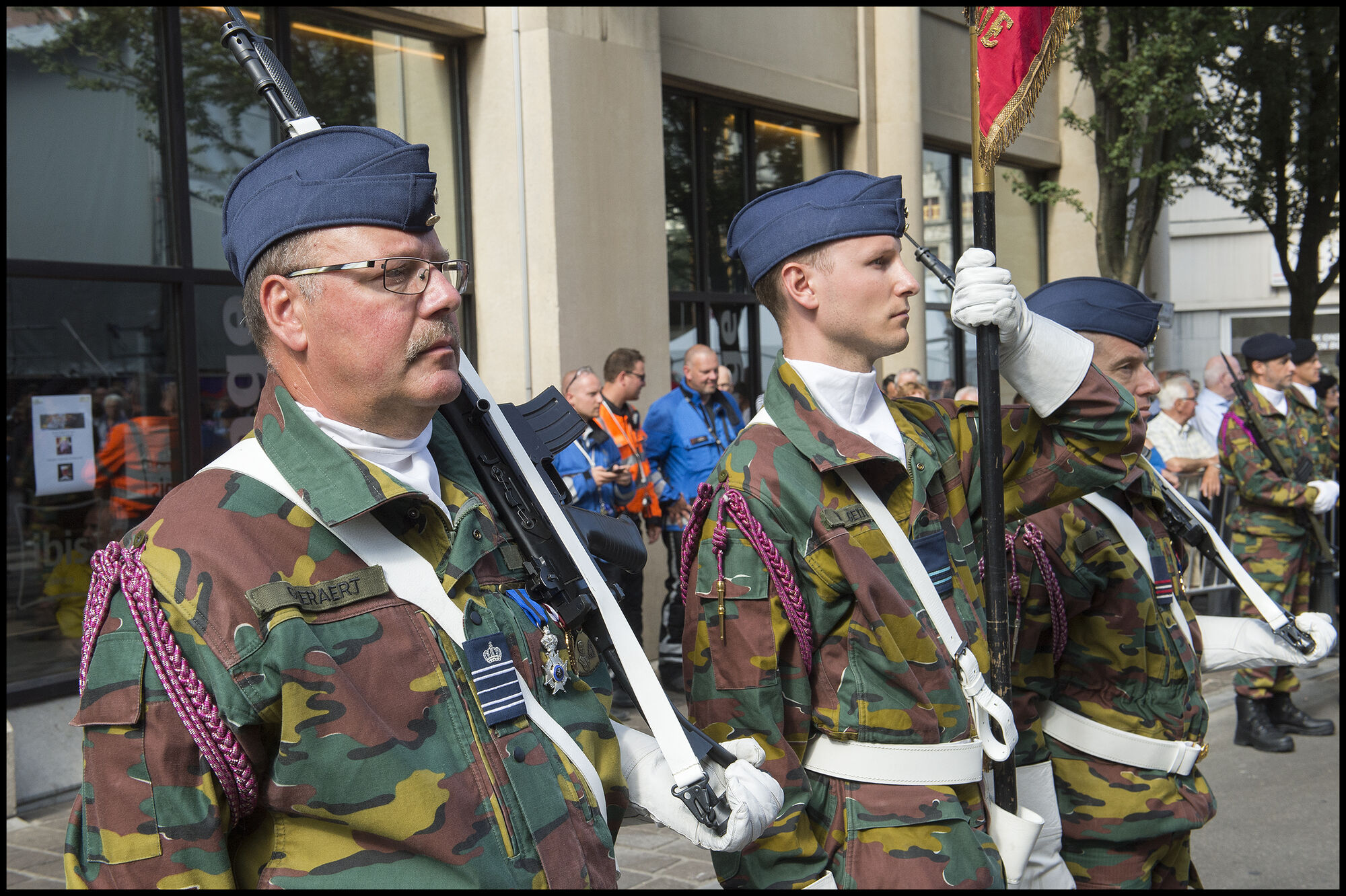 Koninklijk bezoek van Prins Laurent en Prinses Claire voor nationale feestdag