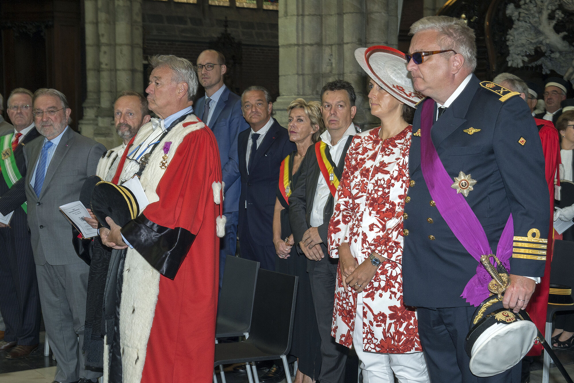 Koninklijk bezoek van Prins Laurent en Prinses Claire voor nationale feestdag